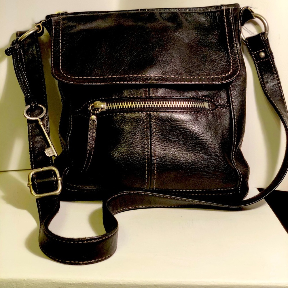 Fossil Hanover crossbody/satchel Leather  !ZB2869